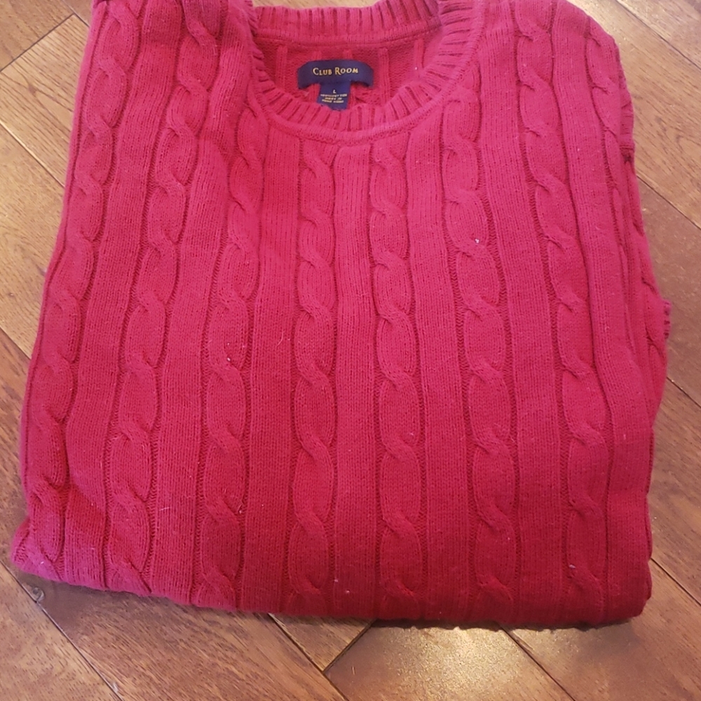 Men's Red Club Room sweater
